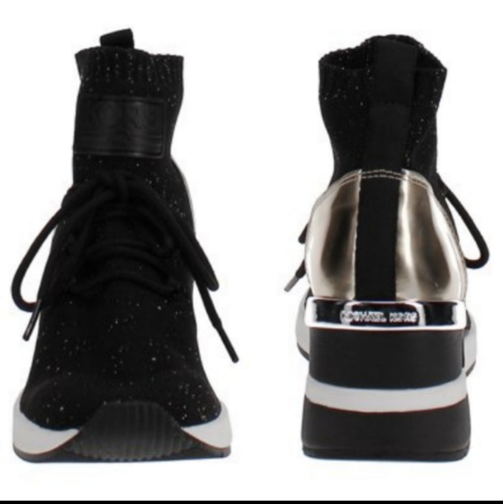 SOLD OUT MICHAEL KORS Skyler Wedge Sneakers - Picture 2 of 6